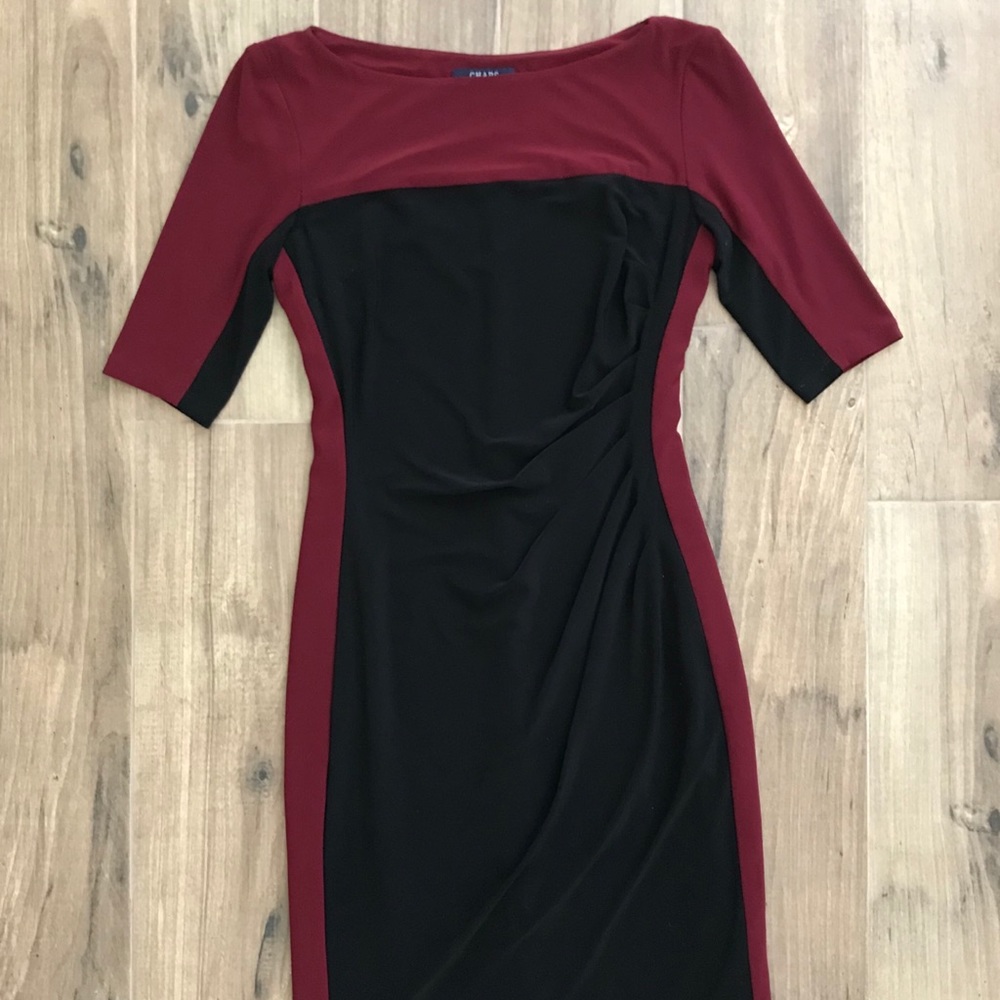Color block chaps dress xs